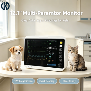 Moniteur patient vétérinaire multi-paramètres avec écran de 12,1 pouces, collecte continue de données SpO2 et de données de respiration - Product Image 2