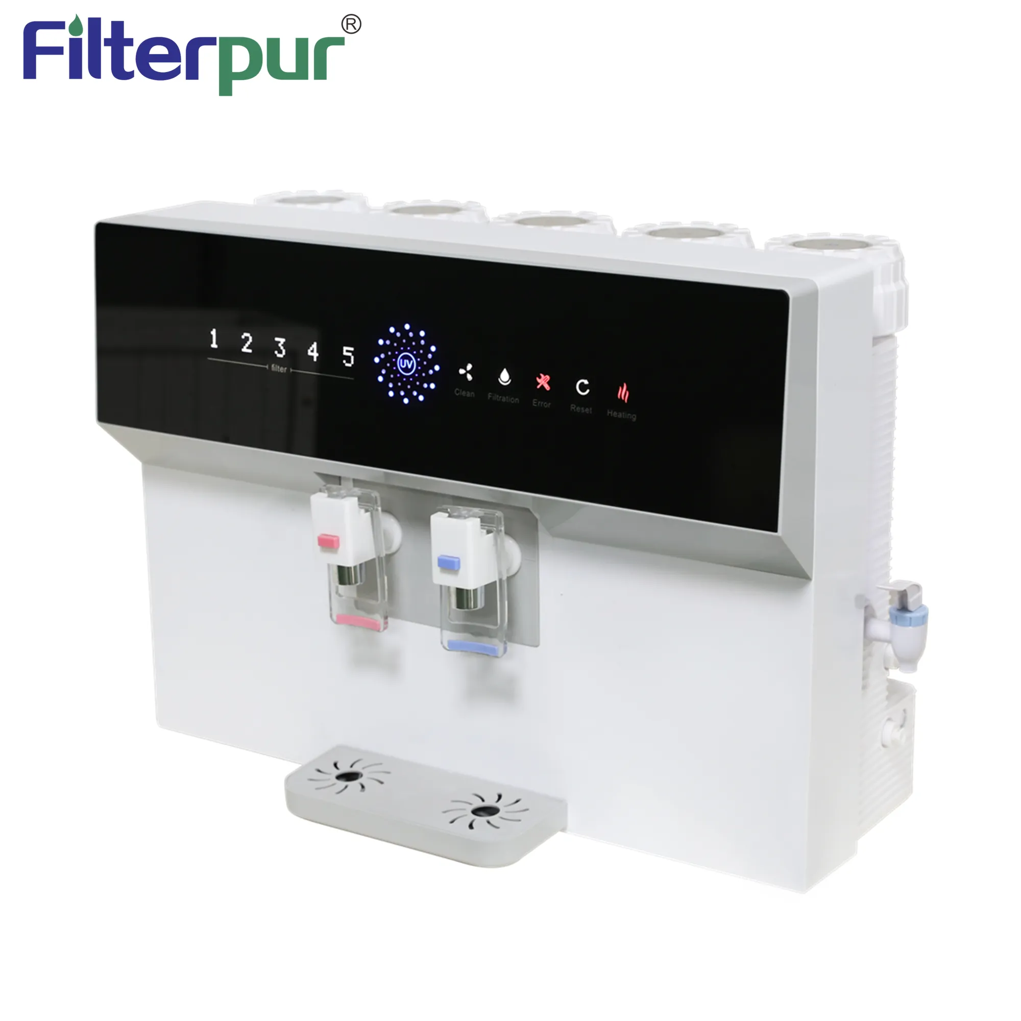 Wall Mounted Hot Warm Water 5 Stage Instant Water Dispenser Quality Water Purifier