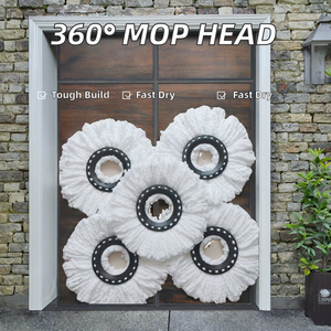 Repuesto de Mopa Mágica Kleaner 360, Cabezal de Mopa Redondo de 360 Grados, Mopa Premium para una Limpieza Eficaz - Product Image 3