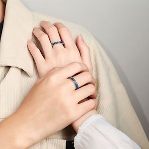 2Pcs/<b>Set</b> Silver Color and Fox Couple <b>Rings</b> Adjustable <b>Ring</b> Lover Anniversary Gift for Women <b>Men</b> Jewelry - Product Image 3