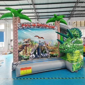 Outdoor commerical inflable bounce house parc de dinosaures inflatable dinosaur bouncy castle - Product Image 1