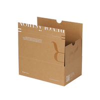 Carton ondulé personnalisé Carton fermeture éclair bande Commerce Mailing adhésif déchirure bande ouverte postale auto-scellante boîtes de papier logistique