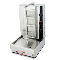 Vente flash : Machine à shawarma/döner kebab à gaz Bochang BGB-800, autonome, rotative, 3 brûleurs, acier inoxydable, 15,4 kW, garantie 1 an