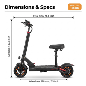 Scooter Todoterreno de Alta Potencia, 45 km de Autonomía, Ligero, 48V, Plegable, Scooter Eléctrico de Dos Ruedas - Product Image 2