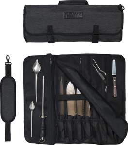 Estuche Portacuchillos Portátil de Lona Encerada para Chefs, con 4 Ranuras para Cuchillos, Ideal para Viajes Culinarios (Muestra Gratuita) - Product Image 5