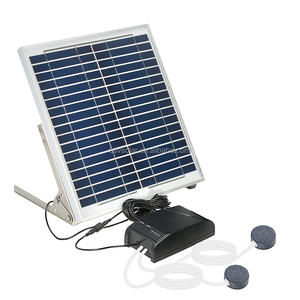 Venta llamativa Panel solar de 15 W alimentado por modo de trabajo múltiple Pesca al aire libre Auto que ofrece oxígeno máximo con 2 bombas de aire - Product Image 5