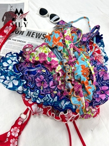 MLY Nuevo Diseño Colorido Traje de Baño a <span class=keywords><strong>Rayas</strong></span> Trajes de Baño para Mujeres Bikini Fabricante <span class=keywords><strong>Bandeau</strong></span> - Product Image 2