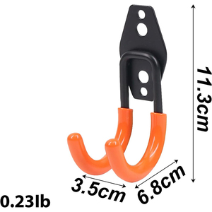 Crochets <span class=keywords><strong>de</strong></span> rangement robustes antidérapants <span class=keywords><strong>pour</strong></span> garage, abri, pelle, échelle métallique, <span class=keywords><strong>outils</strong></span> <span class=keywords><strong>de</strong></span> <span class=keywords><strong>jardin</strong></span>, grands crochets <span class=keywords><strong>de</strong></span> garage <span class=keywords><strong>pour</strong></span> suspendre des vélos - Product Image 4