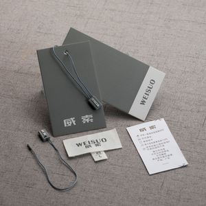 Etiquetas colgantes personalizadas con logo para ropa, etiquetas de precio de papel para ropa y accesorios al por mayor - Product Image 2