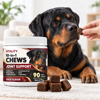 Complément alimentaire pour chiens 10-en-1 pour la mobilité et le soutien du cartilage, chondroïtine, MSM, curcuma, étiquette privée, saveur personnalisée, OEM