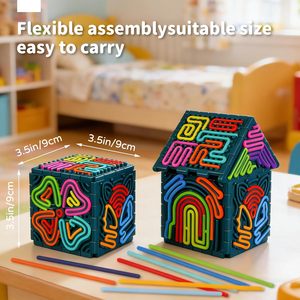 Tavola Sensoriale 3D Anti-Stress per Ansia, Autismo, <span class=keywords><strong>ADHD</strong></span>, 30 Corde in Silicone Silenziose, Calmanti, per Concentrazione, Regalo per Ragazze e Ragazzi - Product Image 3