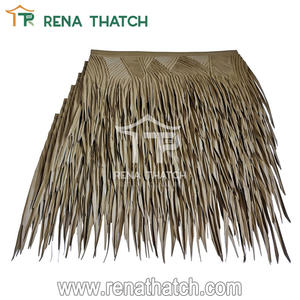 Hojas de Palma sintéticas de aspecto natural, tejas de paja, paraguas, panel de paja sintética Artificial - Product Image 3