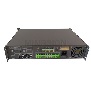 เครื่องขยายเสียง Mingsion 2U 6 โซน 3 ช่องสัญญาณเสียง 2 ช่องไมค์ Aux ในตัว พร้อมระบบปิดเสียงเสียงเรียกเข้า ควบคุมเสียงแหลม เสียงเบส ช่องต่อ USB SD FM BT รองรับ 4-16 โอห์ม 70V/100V - Product Image 5