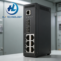 S5735I-H8T2XN-V2 S5735I-H8U2XN-V2 S5735I-H8T4S2XN-V2 Switch Jaringan Industri 8 Port Gigabit L3 Managed yang Diperkuat untuk DIN-Rail