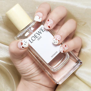 <span class=keywords><strong>Faux</strong></span> <span class=keywords><strong>ongles</strong></span> artificiels courts pour enfants, 24 pièces, à presser, pré-colle, <span class=keywords><strong>avec</strong></span> couverture complète, en acrylique, pour filles - Product Image 3