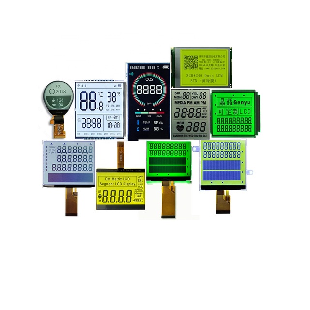 Lcd Manufacturer TN HTN STN VATN 3 4 5 6 7 8 9 10 11 12 Digit Monochrome Seven Segment 7segment Custom HTN LCD Display