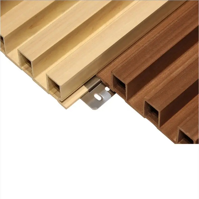 Venda quente china fornecedor premium 3d grão de madeira painel de parede interior wpc cladding