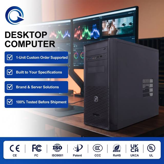 Factory OEM ODM Enterprise Desktop Computer Core I5 I7 N100 5 Office PC Commercial 1. Custom Business Desktop Computer Designed