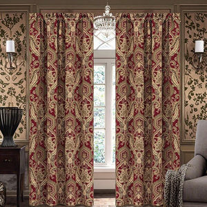 Cortinas Opacas Personalizables con Diseño Jacquard de Chenilla de Lujo Estilo Europeo, Reductoras de Ruido, para Ventanas Francesas de Dormitorio - Product Image 1