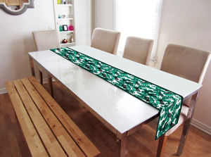 Chemin de table 100 % coton pur, imprimé simple, élégant, pour table à manger, écologique, durable, imperméable, lavable, personnalisable - Product Image 6