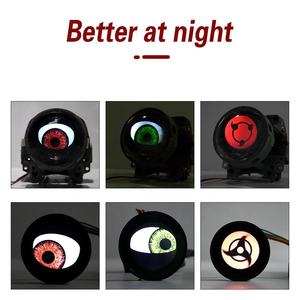 Thạc Sĩ Nhà Máy Giá Phụ Tùng Ô Tô New 3 Inch Năng Động Ma Quỷ Mắt Đèn Pha <span class=keywords><strong>12V</strong></span> <span class=keywords><strong>LED</strong></span> Xe Ánh Sáng Phụ Kiện Nhấp Nháy Chức Năng 6000K - Product Image 4