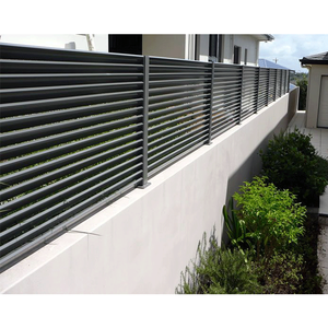 JHR Thiết Kế Hiện Đại Modular Hàng Rào Nhôm Kim Loại Ngang Sân Riêng Tư Slat Hàng Rào Tấm Ngoài Trời Vườn Hàng Rào - Product Image 1