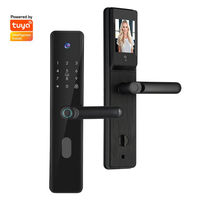 Serrure numérique intelligente WiFi TUYA de haute qualité, étanche, sans clé, pêne dormant, poignée électrique, serrure de porte d'entrée avec clavier