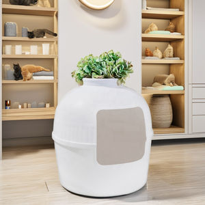 Große Kunststoff-Katzen toilette PP-Material Verstecktes Design mit Zimmer pflanze <span class=keywords><strong>DIY</strong></span> Pet Stuff Reinigung Katzen toilette und Katzen bett - Product Image 3
