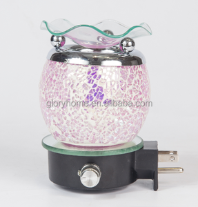 Wholesale Wall <strong>Plug</strong> <strong>in</strong> Night Light Glass <strong>Wax</strong> Warmer Mini Electric Fragrance Oil <strong>burner</strong> <strong>Wax</strong> Tart <strong>Melt</strong> Candle Warmer - Product Image 5