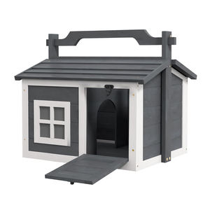 Cages à lapins d'extérieur pour l'élevage commercial avec mangeoire en bois, design moderne et luxueux pour petits animaux - Product Image 5