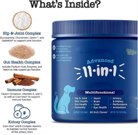 Vente en gros usine – Complément multivitaminé 11-en-1 à croquer pour chiens et chats – Soutien immunitaire naturel et santé articulaire – OEM