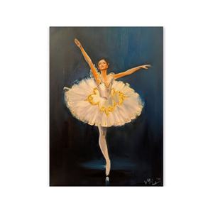 Pintura al Óleo Hecha a Mano de una Bailarina Sexy, Pintura al Óleo de una Mujer Desnuda Sexy - Product Image 1