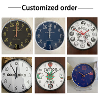 Horloge Murale Décorative Silencieuse à Aiguilles en Plastique Quartz, Style Classique Personnalisé, 10-12 Pouces, Idéale pour les Cadeaux de Noël et les Achats en Gros