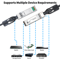 Cable DAC SFP+ HORACO de 100G, 1M 2M, Cable Twinax Pasivo de Cobre de Conexión Directa para Switches MikroTik/Netgear/Zyxel, Uso en Centros de Datos