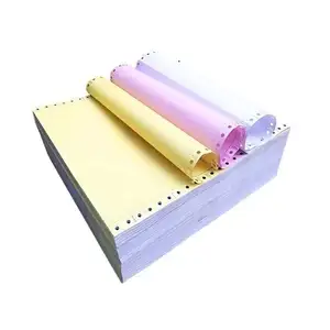 Papel de impresión sin carbón continuo de 2 capas de fábrica de China de calidad superior papel NCR