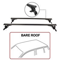 Barres transversales de toit de voiture universelles en aluminium, capacité 50 kg, fixation sur attelage, noires