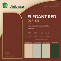 Panneau décoratif en fibre de bois de première qualité, finition briques rouges raffinées, moderne, écologique, résistant à l'humidité et imperméable, E0