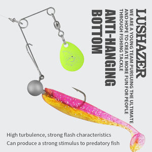 LUSHAZER Spinner lame a cucchiaio lame da <span class=keywords><strong>pesca</strong></span> accessori per lama in metallo Spinner a cucchiaio con attrezzatura da <span class=keywords><strong>pesca</strong></span> girevole - Product Image 2