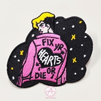Fer de broderie d'usine directe sur le patch pour les patchs de chapeau personnalisé votre conception animale de Logo pour sac à dos