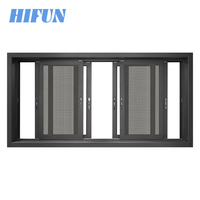 Kunden spezifisches Aluminium fenster Gehärtetes Glas Doppel glas NFRC AS2047 Zertifizierung Aluminium Hurricane Proof Schiebefenster