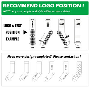 Meia de Futebol Personalizada com Logo, Respirável, Antiderrapante, Meia de Futebol com <span class=keywords><strong>Grip</strong></span> Personalizado - Product Image 6