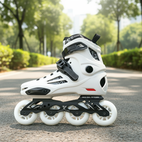 Patins à roulettes pour adultes à une rangée de roues plates, 4 roues, roulements ABEC-9, roues en PU, roues lumineuses, chaussures de rue fantaisie pour tous