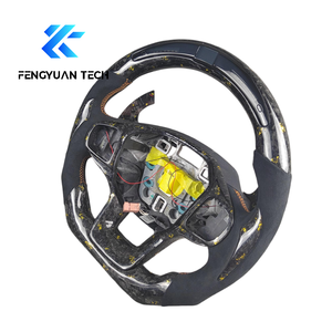 Volante de Fibra de Carbono Forjado en Caliente con Parte Superior Plana y Luces LED para Ford Explorer Mustang GT XLT <span class=keywords><strong>ST</strong></span> S650 S197 2021 <span class=keywords><strong>2022</strong></span> 2024 2025 2026 - Product Image 4