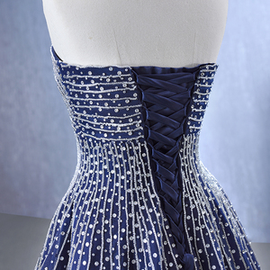 Pour 231028 cristal maternité naturel volants pli antistatique chérie sans manches fête femmes robes de soirée - Product Image 6