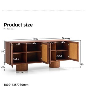 French <strong>Retro</strong> Solid Wood Entrance Cabinet American Luxury <strong>Sideboard</strong> for Home &amp; Hotel Furniture New Living Room Storage Cabinet - Product Image 6