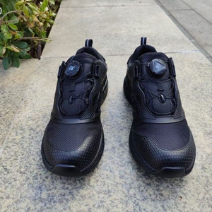 รองเท้าเดินป่าผู้ชายสีดำหัวเข็มขัดอัตโนมัติกันน้ำระบายอากาศได้ดีพื้นรองเท้ายางส้นเตี้ยกลางแจ้งเบามากการฝึกอบรมฤดูร้อน - Product Image 4