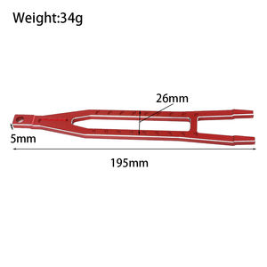 Soporte de batería de aleación modelo RC, retenedor de placa descendente 7426X para Ford Fiesta ST <span class=keywords><strong>RALLY</strong></span> 1/10, reemplazos, pieza de actualización controlada por aplicación - Product Image 6