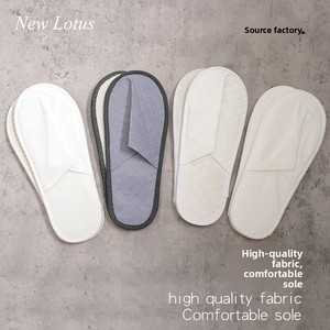 Chaussons jetables antidérapants et respirants pour <span class=keywords><strong>hôtel</strong></span>, moulage monobloc, écologiques et biodégradables - Product Image 1