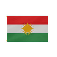 Taille personnalisée 3x5FT drapeau tunisien de haute qualité en gros