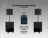 Système de sonorisation portable LS3 Active Neodymium, petit format, avec boîtier en bois et haute puissance